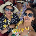 Shakti Mohan Instagram - This is how I wanted to celebrate my birthday this year 🥹Best trip of my life 🌸 Bali was on Papa’s bucket list and I was perpetually scared for their health on this trip but mom & dad are pretty hardcore party people 😆 Will never ever forget this journey. I feel so lucky to be able to travel with them at this age 🧿🙏🏻 Thank you @ayodyabali @desavisesa @alilaseminyak @oneaboveglobal @touristers for this beautiful unforgettable gift 🎁