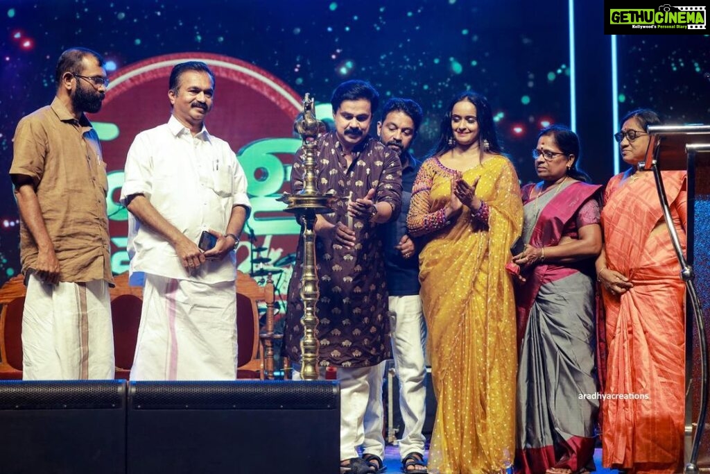 Shalu Menon Instagram - Gud mrng all ……. Am very happy and Glad to share some of the beautiful moments of my life . My school JAYAKERALA SCHOOL OF PERFORMING ARTS has completed its 25 th year and we celebrate it in a grand way …. Thanks forthe students ,parents and all who has supported me to make this happen …. @dileepactor @stephendevassy @devassysam @iamnareshiyer @divyaaunni @ncsvastramofficial @purplefestevents #instagood #instagram #instalike #instadaily #dileepettan😍 #dileepkavya #malayalamcinema #malayalamtypography #malayalam #malayalamfilm #malayalamserialactress #malayalamactress #malayalamactor #event #celebrity #celebration #celebrate