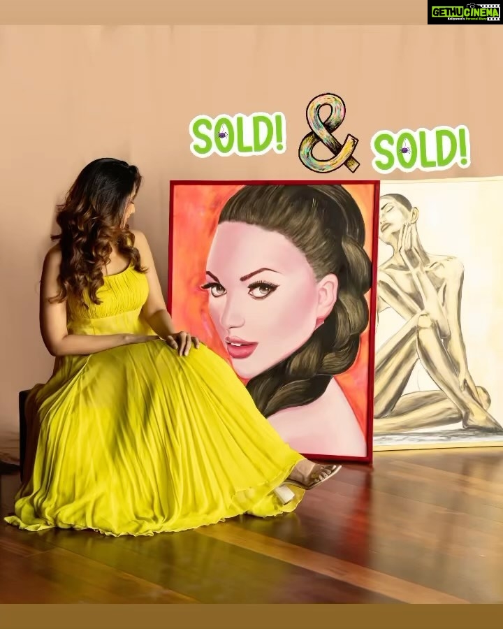 Shamlee Instagram - A happy heart as my paintings find new homes 💛 #soldwithlove #soldart #artcollector #figurativeart #portrait #artist