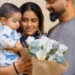 Shamna Kasim Instagram – Welcome back home hamdu & belated wedding anniversary Chinnaty