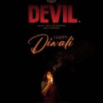 Shamna Kasim Instagram – Happy Diwali from Devil movie team 🧨