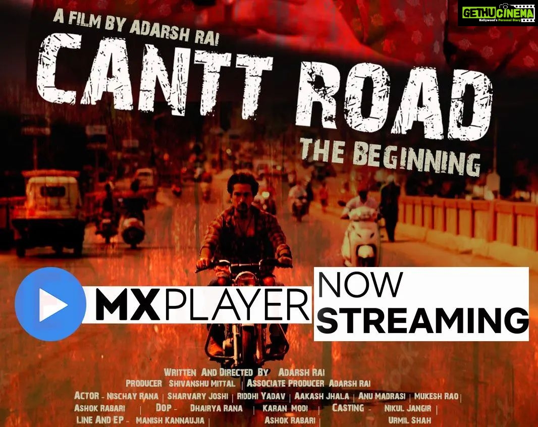 Sharvary Joshi Instagram - CANTT ROAD : THE BEGNNING Now streaming on MX Player BEATROOT FILMS presents in association with ADARSH RAI FILMS & WIDECRAFT PRODUCTION “CANTT ROAD : THE BEGNNING ” Written & Directed by Adarsh Rai Produced by Shivanshu Mittal, Bearoot Films Co-Producer: Adarsh Rai Story, Screenplay & Dialogues: Adarsh Rai Rai Director Of Photography: Dhairya Rana & Karan Modi Music by Ronak Pandit Editor: Widecraft Production & Dhairya Rana Actors : @Nischay Rana , Ashok Rabari , Akash Zala , Mukesh Rao, Sharvary Joshi , Riddhi Yadav ,Anu Madrasi ,Alpesh Vaghela Ashok Rabari Urmil Shah Nikul Jangir Nischay Rana Malvika Telang Tushar Mushrif Nischay Rana Krishna Singh Nilesh Rai Sandeep Singh Shashank Gupta Ashutosh Singh Kakan Navneet Vikram Singh DrRishi Rai Rohit Ratwani Dhairya Rana Arun Mishra Vineet Rai Tinu Bhatt Deepak Wadhwani Piyush Dubey Satish Sharma Naveen Pandey Naveen Rai Anurag Rajput Sandeep Kumar Tripathi Achyut Shukla Garg Sandeep Chaudhary