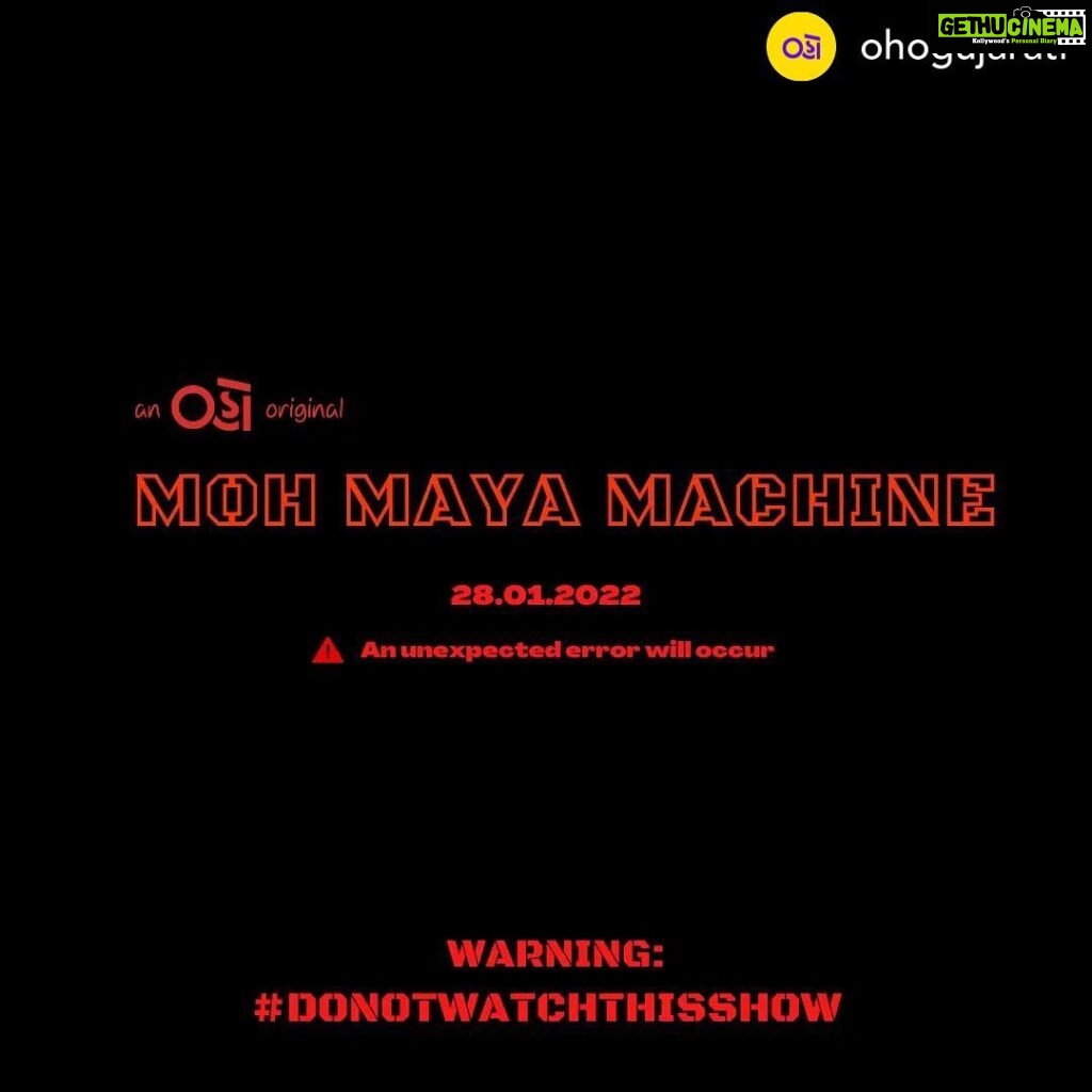 Sharvary Joshi Instagram - Posted @withregram • @ohogujarati ⚠️You've been warned. ⚠️ Writer: @pretentiouskeyu Directors: @kwlonly , @ajit.s.rathore.71, @the_hobgoblin9 , @sunnydsharma Download the app now. Link in bio! . . . #MohMayaMachine #DoNotWatchIt #Stop #Warning #NewShow #Teaser #TeaserPoster #ComingSoon #StayTuned #sharvaryjoshi