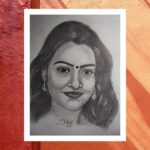 Sharvary Joshi Instagram - Bs Aabhar 😇🙏 @pk_art2310 #sketch #artist #mood #portrait #pkart2310 #sharvaryjoshi #purple #sunset #evening #eveningmood #instaartist #instadaily #instamood #pencildrawing #pencilsketch #art #actress #actor #actorslife #lotsoflove #gratitude #🙏