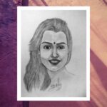 Sharvary Joshi Instagram - Bs Aabhar 😇🙏 @pk_art2310 #sketch #artist #mood #portrait #pkart2310 #sharvaryjoshi #purple #sunset #evening #eveningmood #instaartist #instadaily #instamood #pencildrawing #pencilsketch #art #actress #actor #actorslife #lotsoflove #gratitude #🙏