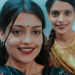 Sharvary Joshi Instagram – Togetherness is the true happiness 😇😘
Happy Diwali 💫 Happy New Year

#diwali2020 #happydiwali #saree #sisters #together #happiness #saalmubarak