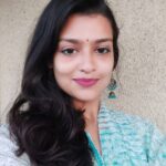 Sharvary Joshi Instagram - Ainvey ❤️ #random #instadaily #selfie #ainvey #indiantraditionalwear #dostkiearring #longearrings #blue #💙 #positivevibes #positiveenergy #instalike #smile #beautifulfeeling #beauty #sweet💋 #❤️