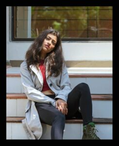 Sharvary Joshi Instagram - Here it is! Finally, selling you the best look from my collection. Contact NOW! 📞
For this look, please contact your confidence, tell it to vizit top floor of your building, you can skip stairs and use the lift of positive attitude, there at the top, you will find our receptionist Consistency, which will lead you through the alleys of Hard Work, and there you will be, at the latest version of our store, the Mirror. Finally, having your very own best look. Enjoy the week!💐 ⁣⁣
⁣
📸 Photography: ⁣⁣@ap_photoartist

#actress #croptop #maroon #vibrantcolors #colourful #green #trenchcoat #indianbeauty #🇮🇳 #actress🎬 #model #fashiondesigner #modelling #modellinglife #modelposing #browngirl #loosehair #sharvaryjoshi #barodian #photoshootideas #practicesession #📸 #photographyy #beautifulpose #fashionstatement #lightscamerapose #🎭 #🔥🔥 #❤️🖤