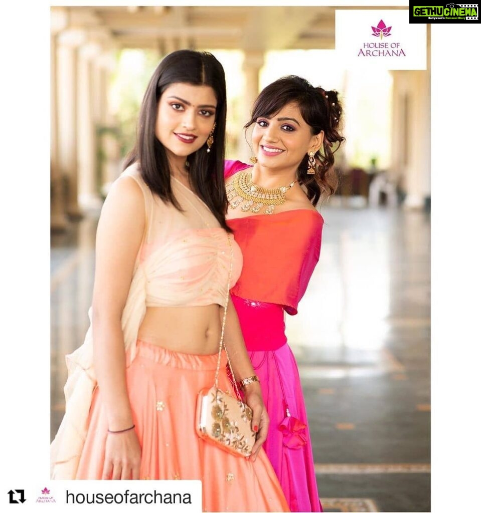 Sharvary Joshi Instagram - #Repost @houseofarchana (@get_repost) ・・・ Our Head Designer @archana.makwana & Actress @sharvaryjoshi slaying in our pocket friendly Wedding/Festive Collection 2020 . To grab these looks contact 8469077744 . Couriers worldwide available Introducing Pocket Friendly Festive Wedding wear !! Peach zardosi embroidered clutch @archanasfashionhouse Designed by @archana.makwana Photography by @virag9468 for @_a.vphotography_ Jewellery courtesy @skgoldjewels Mua @zeba_khan_vohra for @the_face_studio_vadodara Venue courtesy @shaktigreens #weddingfestive2020 #weddingcollection2020 #houseofarchana #archanasfashionhouse #vadodarafashiondesigner #designeroutfits #drapedblouse #indowesternwear #stylishindianoutfits #indianweddingwear #festivecollection2020 #trends2020 #fashiontrends2020 #archanamakwana