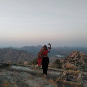Sharvary Joshi Instagram - 🔸🏮🔸Let there be light 🔸🏮🔸
. . . ___ . . . ___ . . . 📸 by @mathews005 . . . ___ . . . ___ . . . 
#shortfilm #mountaincity #peak #idarcity #idar #sunset #reddishblue #rockymountains #massiverocks #film #oldtemple #temple #acting #actress #lantern #light #phonephotography #instavibe #nature #clickinnature #topview #feeltheair #filmfestival #🌄 #🏮 #💛
