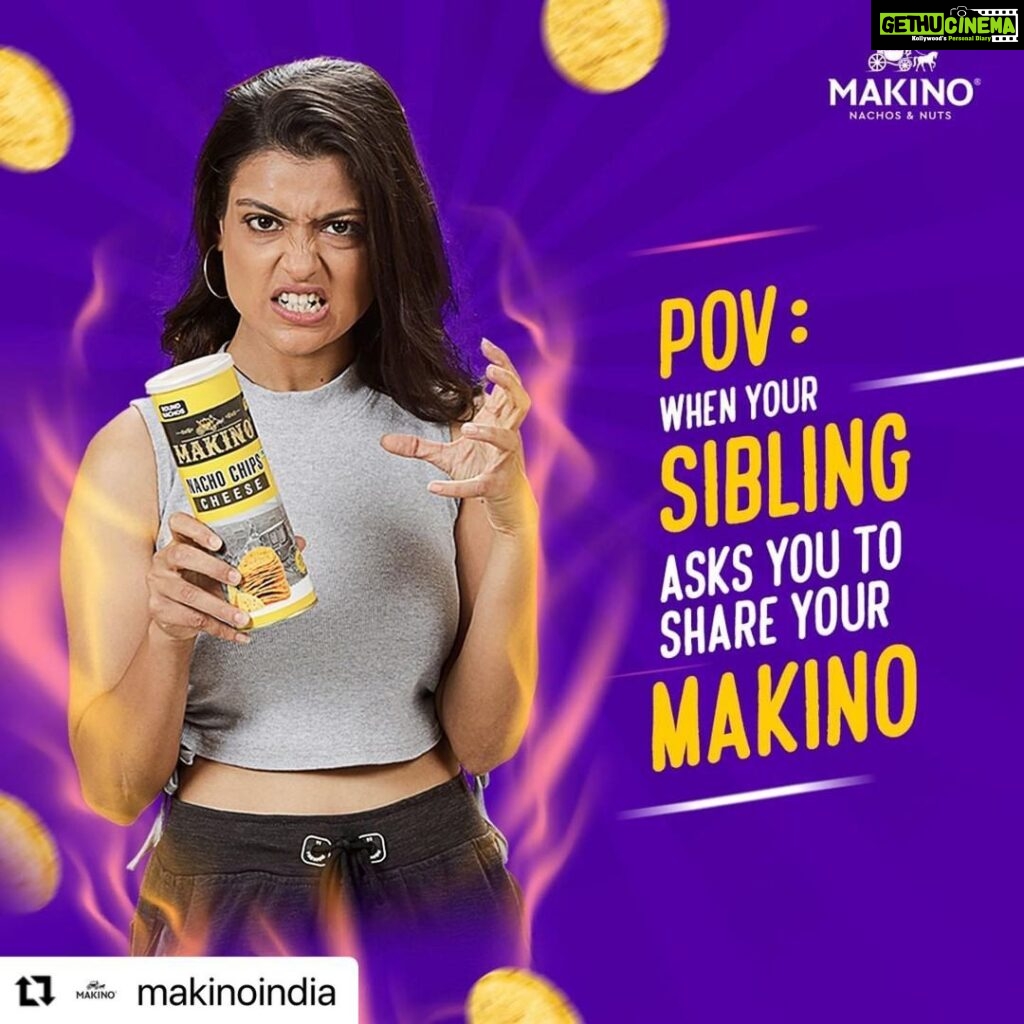 Sharvary Joshi Instagram - Ad for Makino 😋🔥 #Repost @makinoindia with ・・・ Story of every sibling war ever! . . #Makino #makinoIndia #harmoodkeliyemakino #nachos #nachorecipe #healthysnack #food #foodporn #playwithfriends #bingewatchwithmakino #Indianfoodie #hunger #foodcravings #tastyanddelicious #foodgasm #everydaysnack #crunchy #partyfood #Indianfoodlovers