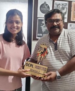 Sharvary Joshi Instagram - I feel extremely humble as I hold the award for Best Actress of the GCPL - Season 1. This award is a result of work, wishes and support from many people, and so it belongs to each one of them. 
I wish I was able to receive this award from @hitenkumaar sir himself. Hope I get that honour again in the near future.

Thank you @gcplofficial for appreciating my work and honouring my skills with such a big award. Thank you @vipul_b_jambucha sir and @trupti_jambucha ma’am for dreaming of GCPL and bringing it to life. I would like to wish a huge success to this endeavour and I believe that a healthy competition should always remain, for every artist must get a chance to uplift and bring glory to our gujarati film industry. 
I would like to extend my gratitude to the entire team of Chellu Pandadu. Thank you @dharmin_patel_official sir, for a crisp direction and for putting faith in me. Also thank you so much dear Vishal @iamvishal9711, Narendra Joshi, @kinnal.nayak and @_pravin_suva for being amazing co-actors. Thank you @dhruv_bhatiya_photography for being a great DOP. Thanks to the @eight_eyes_studio for their post production in such a short time. Thank you @8eph.official and @gujarattourism for your support.

Despite the fact that I do not work for awards, but still taking part in a fair competition and realising that my efforts and hard work did reach the audience, is everything I could ask for. Thank you my dear aai @jayashree.joshi.921 and baba @parag.joshi1967 for believing in me. Nothing was possible without you both. Also, thank you @__zaryy for being there for me always, in every ups and downs. Last but not the least, I would like to thank all my friends and well-wishers for showering love and positivity in my life. 
Peace and Gratitude 🙏 

#gcpl #gcplseason1 #bestactress #bestactressaward #gcpl2023 #season1 #actress #sharvaryjoshi #actorslife #hardworkpaysoff #gratitude #peace
