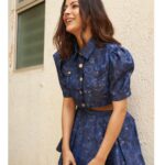 Shehnaaz Kaur Gill Instagram - Not feeling blue at all! 💙 Styled by - @manishamelwani @devanshi.15 Shot by @davesh_mehta_photography Outfit - custom @pinkporcupines Shoes - @saintgworld Earings- @ethnicandaz MUA - @sabakhanmakeup Hair - @cheemabaljit2 Styling Team - @sim.ran_awayy @junni.khyriem @gypsy.girl.world @iambidipto_ @kasliwalriddhi @bhavnaaaaa.r