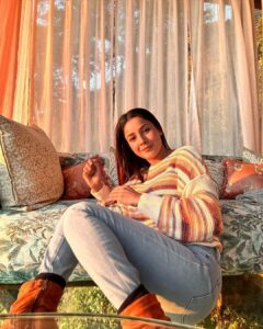 Shehnaaz Kaur Gill Instagram - sunset🌅