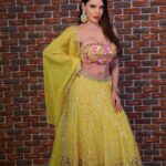 Sherlyn Chopra Instagram - पीले नवरात्रि रंग को शिक्षा और ज्ञान के रंग के रूप में दर्शाया गया है। यह देवी स्कंद माता का रंग है। वह मातृत्व की देवी हैं। इस दिन हल्दी का भरपूर प्रयोग करें। हल्दी का उपयोग खाना पकाने में करें, इसे त्वचा पर लगाएँ और पूजा करते समय भी इसका इस्तेमाल करें। #नवरात्रि