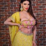 Sherlyn Chopra Instagram - पीले नवरात्रि रंग को शिक्षा और ज्ञान के रंग के रूप में दर्शाया गया है। यह देवी स्कंद माता का रंग है। वह मातृत्व की देवी हैं। इस दिन हल्दी का भरपूर प्रयोग करें। हल्दी का उपयोग खाना पकाने में करें, इसे त्वचा पर लगाएँ और पूजा करते समय भी इसका इस्तेमाल करें। #नवरात्रि