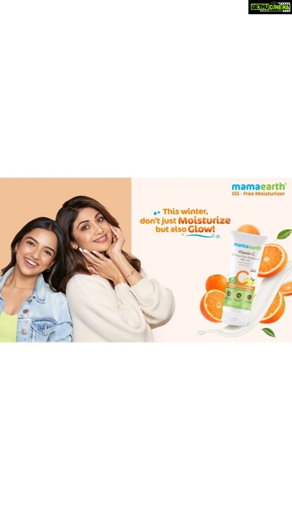 Shilpa Shetty Instagram - Winters are around the corner, and so is dryness & dullness. Do you know how I conquer sardi aur uske saath ki skin worries? Mamaearth Vitamin C Oil-Free Moisturizer! Not only is this super moisturizing but also has the goodness of Vitamin C, which gives me that radiant glow. Main aur meri skin toh winter-ready hain; what about you?🧣🌨️ #ad #Mamaearth #MoisturisedGlow #MamaearthMoisturizer #VitaminC #GoodnessInside #winters