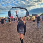 Shiny Doshi Instagram – “Rain couldn’t dampen our spirits at the concert! We danced through the storm to the rhythm of the music.” 🌧️🎶💃 #RainOrShineGroove 
#avoidthemuck

@creamfieldsofficial Manchester, United Kingdom