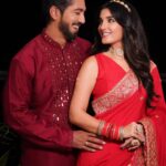 Shiny Doshi Instagram - Starry-eyed and moonstruck, all for the one I love! 🌟🌙 #LoveUnderTheMoon #karvachauth ❤️♾️ 🧿 Thank you @kalkifashion for making our karvachauth special ❤️ 📷 @abhay_r_kirti ❤️ Happy karvachauth everyone ❤️ 🌙 Mumbai, Maharashtra