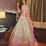 Shiny Doshi Instagram - "Enveloped in the splendor of this exquisite lehenga, feeling the magic of Indian heritage and my own beauty. 💖🌟 #LehengaLove #IndianElegance #FeelingGorgeous #navratriappearance #delhi Outfit: @rajbinderchahalofficial Jewellery: @tyaanijewellery Stylist: @stylebyvanshiika Makeup: @fragrance_makeup_studio Hair: @sonu_koli8489 Delhi