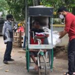 Shirish Sharavanan Instagram - Missing all the big Vinayagar statues at the auto stands ! So just wanted to give them a reason to celebrate! Distributed Essential food supplies to auto drivers in my area to encourage them on the occasion of #vinayagarchathurthi & #madrasday ! Let’s celebrate together! #chennai #automan