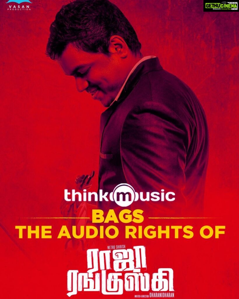 Shirish Sharavanan Instagram - I'm much elated and excited to announce that #thinkmusicindia has bagged the audio rights of #RajaRanguski!😊. @itsyuvan @Dharanidharanpv @IamChandini_12
