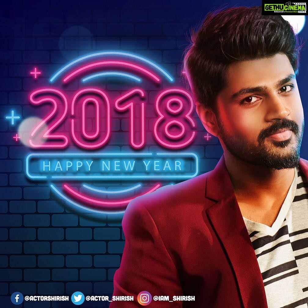 Shirish Sharavanan Instagram - May this new year be a joyful ride for you and your family. Here's wishing you the best year ahead. #happynewyear ! #2018