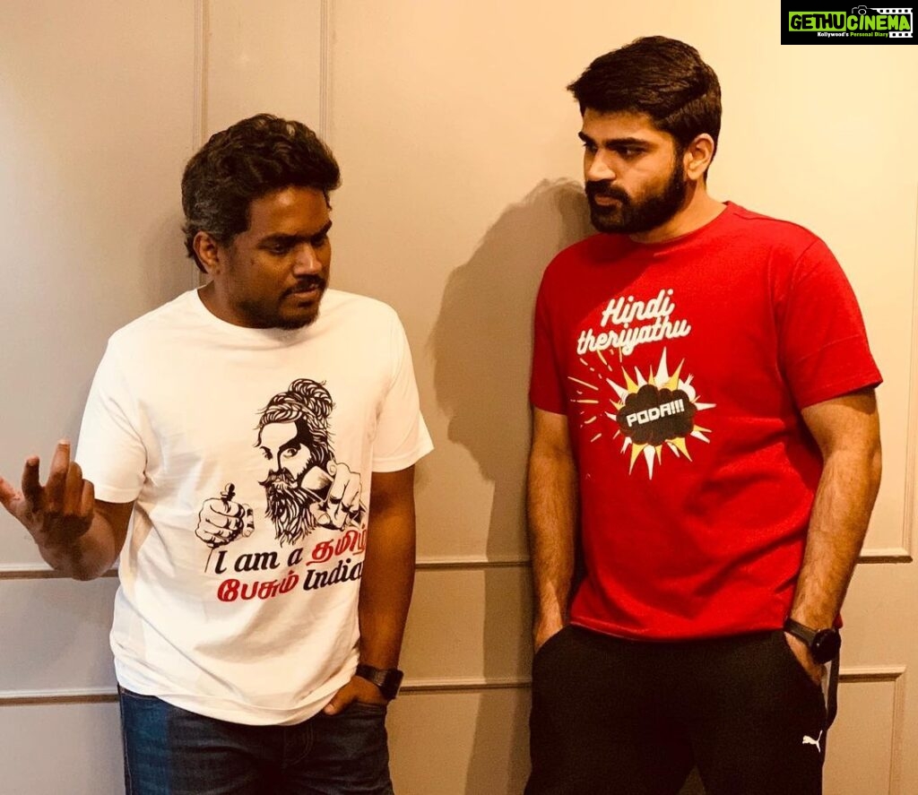 Shirish Sharavanan Instagram - Deep in discussion , good things coming our way ... ! 😬😬🥰🥰 @itsyuvan