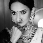 Shivani Baokar Instagram - Intimidating much? Sneak peak into the look photos coming up next! Makeup & hair - @makeupbyberdesaurabh Photographer- @kunal_mohite_photography Styling - @makeupbyberdesaurabh @style_by_pradnyaaaaa__ Designer - @rashmi.s_the_rental_boutique Jewellery - @jizajewellerystudio Nath & hair accessories - @morpankh_jwells Location - @setsinthecity.in Shoot managed - @style_by_pradnyaaaaa__ Sets in the City