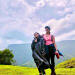 Shivani Baokar Instagram - Into the wild, with my partner in crime. #HappyLife #trektogarbettplateau #treksinmaharashtra P.S. @vagabondexperiences it was an awesome and a complete secure experience with you🙌