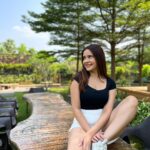 Shivshakti Sachdev Instagram - living life✨ Outfit details Top @pepr_official Shorts @urbanic_in Shoes @skechersindia #ootd #outfits #outfitdetails #indian #love #outfitinspo #love #nature #happiness #grateful LohonoStays