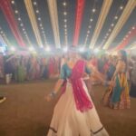 Shraddha Dangar Instagram – Ek yaadgaar garba ni raat❤️
@adityagadhviofficial kaviraaj na sur ane mitron no sath ❤️
@esharkansara 
.
Wearing @kalavruti 
.
Special Thanks to @avanisoni18 & @vaishalshah7 🤍🤍