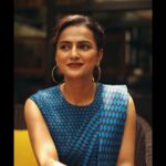Shraddha Srinath Instagram - Someday I will tell you all what we were talking about that made me blush so hard Shot by @tarunkoliyot Outfit @ampmfashions Jewels @misho_designs Stylist @shreejarajgopal Make up @purpleparrot.makeup Hair @priyahairandmakeup_ Assisted by @shivu.bm.549 Managed by @vidhyaabreddy