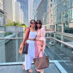 Shreya Bugde Instagram - Stepped out ….took a stroll & then took some pictures too & at lunch stuffed ourselves with some Chrispy shitake salad , Marinated lamb rack , pistachio crusted baby chicken, shoyu chillian sea bass , nigiri, squid kara age & finished it with some Tira’miso & world’s best Vanilla peanut Mille-feuille for desserts! @clapdxb has my heart ❤️💃🕺🏻 PS : sorry people for for spamming your feed 🙈 Clap Dubai