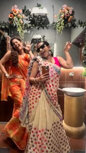 Shreya Bugde Instagram - Feels like !friendship day’ fever has finally kicked in….. also .. @abhidnya.u.b is the only person who can get me to hop onto the reel trend 🙈🙈💃💃 She always finds her way in persuading me.🤷‍♀️ This was too much fun though 😘