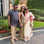 Shreya Bugde Instagram - What is known as romance & love in novels is actually commitment & sacrifice in real life. Your story is a timeless & beautiful example of what it takes to be husband & wife. May what you have together just keep growing in beautiful ways!!!! Happy 42nd wedding anniversary baba & mumma ! ♥️ & mumma ,rightly so like your new Ink conveys ,the secret to happiness is FLOWING with the FLOW & not forcing #anugachatupravaham 😘 stay madly & deeply in love forever! #momgotinkedtoo #anugachhatu_pravaham #flowwiththeflow #letloveflow