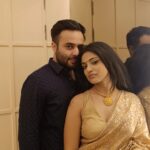 Shritama Mukherjee Instagram – Look at us ❤️ Happy 2nd Karwachauth baby 😘

#karwachauth2023