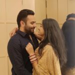 Shritama Mukherjee Instagram – Look at us ❤️ Happy 2nd Karwachauth baby 😘

#karwachauth2023