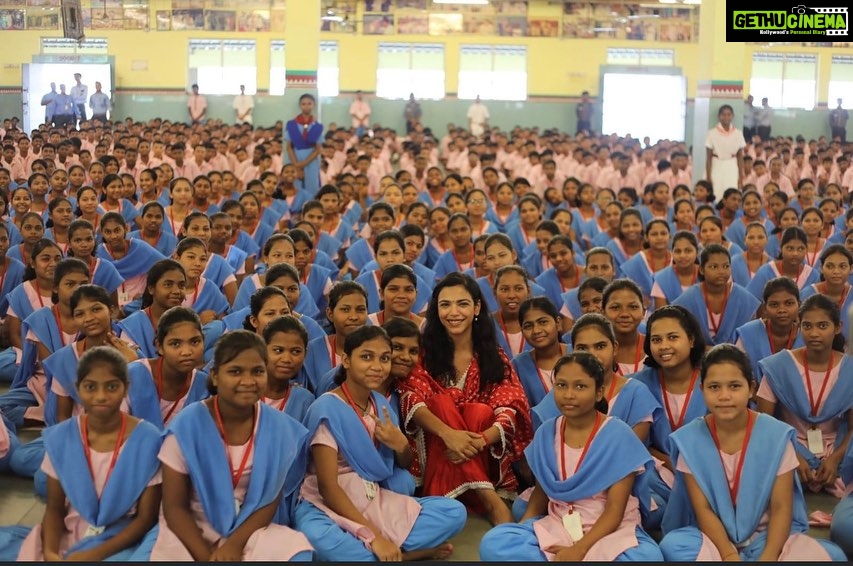 Shriya Pilgaonkar Instagram - Always a student at heart. I am so inspired by the remarkable life story & philanthropic work done by @dr.achyutasamanta who has truly been a beacon of hope and empowered thousands of children. I urge you to read about him. I had the opportunity to spend time at The Kalinga Institute of Social Sciences (KISS) @kissfoundation in Bhubaneshwar which is the largest tribal residential school in the world, providing free education, accommodation, and holistic development to underprivileged tribal children started by Dr Samant. It empowers students through quality education and nurtures their talents, aiming to break the cycle of poverty and promote social inclusion. Some of the best players competing in different sports are from this institute and I was amazed to see the remarkable facilities available to them for their over all growth . Dr Samanta’s story is a testament to human courage & determination to bring about change . Growing up in extreme poverty , he changed the course of his life and went on to build several educational institutes . I had the opportunity to interact with the students and also got a sense of their education program especially for indigenous students which is so well structured without alienating them from their own culture . My parents were here early this year and ever since they told me about their experience , I couldn’t wait to know more . Thank you so much to the team , faculty and Samanta Sir. I look forward to visiting very soon . I truly believe the power education has especially for young girls to break the cycles of their families and this has left me truly inspired to contribute in whatever way I best can🙏🏼♥️ KISS - Kalinga Institute of Social Sciences