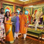 Shriya Pilgaonkar Instagram - I’m still in trance after this divine evening 🧡A full house of legends performing for Bappa 🙌🏼🙏🏼Thank you for being such gracious hosts @shankar.mahadevan @sangeeta.mahadevan @shivammahadevan @siddharth.mahadevan