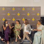 Shriya Pilgaonkar Instagram - This felt like an intimate conversation in our living room. 🌹Thank you @mumbaifilmfestival & @rotalks for having me on this panel with these wonderful women whose work & work ethic I deeply respect and admire .🫶🏼🎬 📸 @adisphotographysg