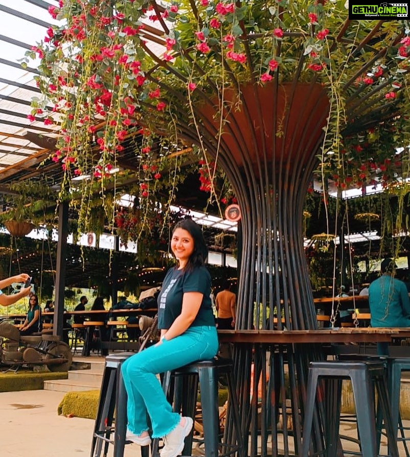 Shriya Sharma Instagram - Blooming like a bougainvillea – vibrant, resilient, and adding a splash of color to life’s garden. 🌺✨ #BougainvilleaBeauty