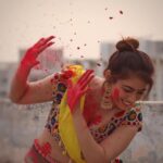 Shriya Tiwari Instagram - Bura na maano holi hai!! Click by @jashpatel381 . . . . . . . . . . . . . . . . . . . . . . . #postoftheday #holi #holifestival #gulaal #colours #happy #festive #happyholi #instagood #instagram #instalike #instadaily #modeling #photoshoot #aesthetic #portraitphotography #splash #viralpost #viral #edits #shriyatiwari #inlovewithme #longwaytogostill