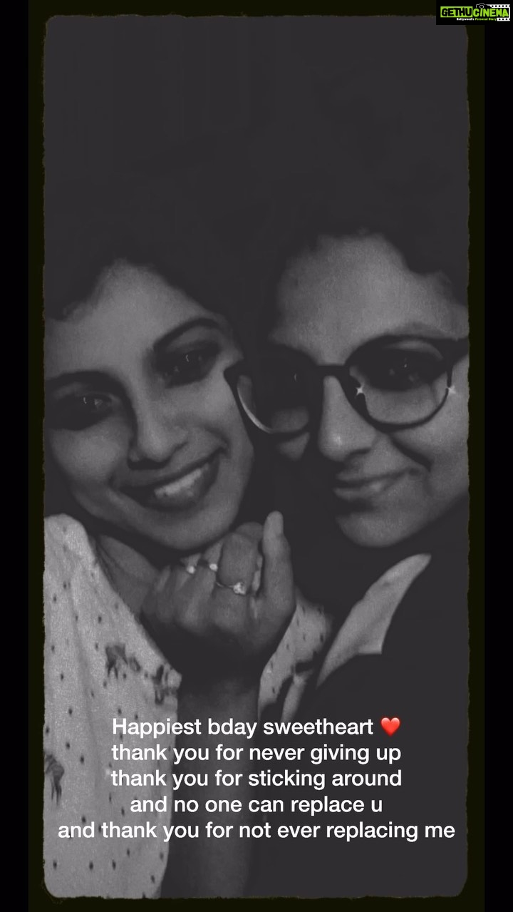 Shruthi Rajanikanth Instagram - The best twin one can ever ask for π she knows me like my soul and she loves me for who i am β€οΈ thank you for being there and never ever replacing me π¦ππ i hate you with my whole heart β€οΈ many many happy returns of the day pachu ππππππ #soulsisters @incredibly_inside_out