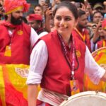 Shruti Marathe Instagram - कलावंत !!! @shrumarathe @kalaawantdholpathak . . . . #ganeshotsav2023 #kalavantdholtashapathak Pune, Maharashtra
