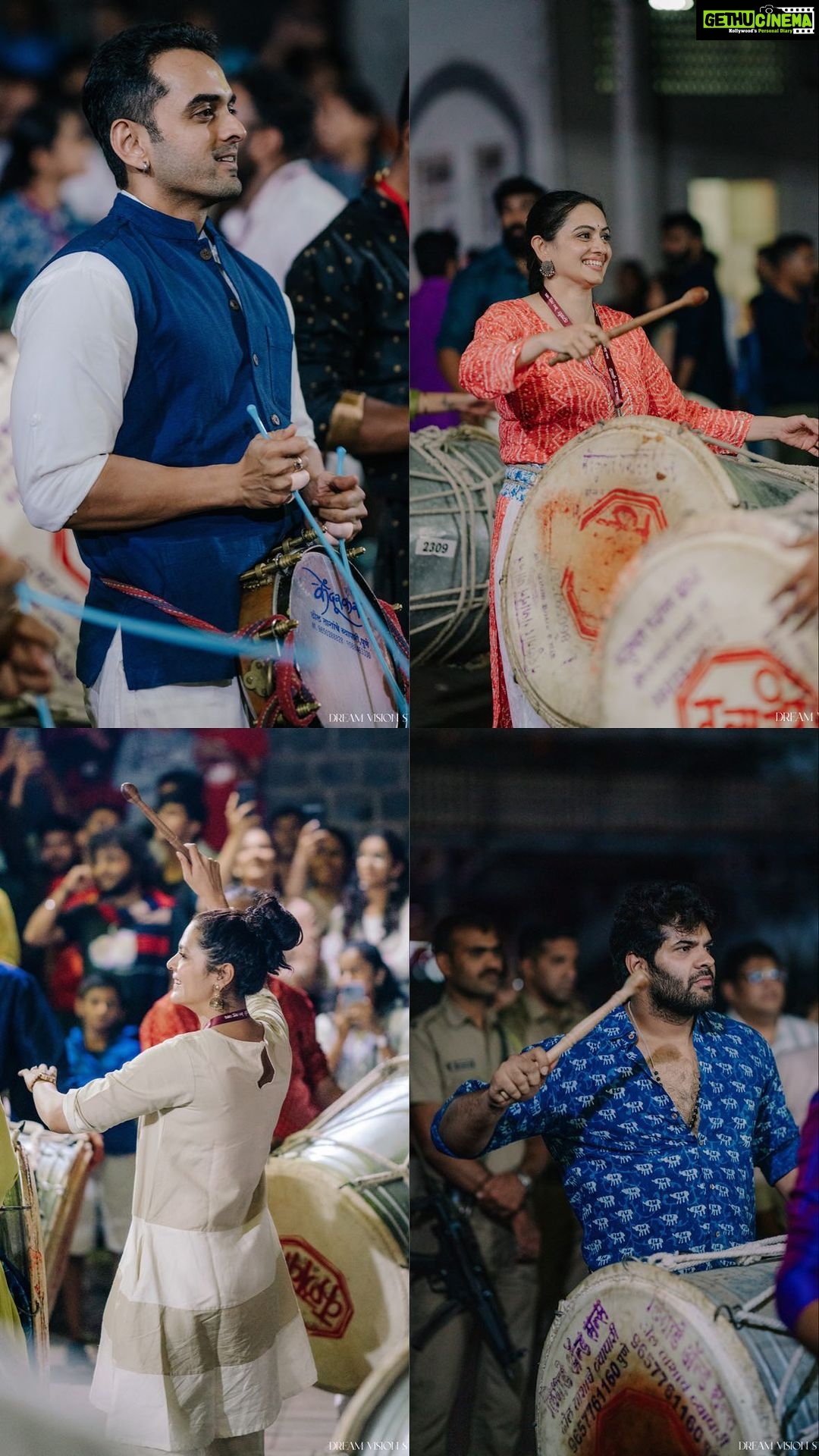 Shruti Marathe Instagram - सराव शुभारंभ | कलावंत पथक @kalaawantdholpathak #dholtasha #music #celebrity #pune #dholtashapathak Pune, Maharashtra