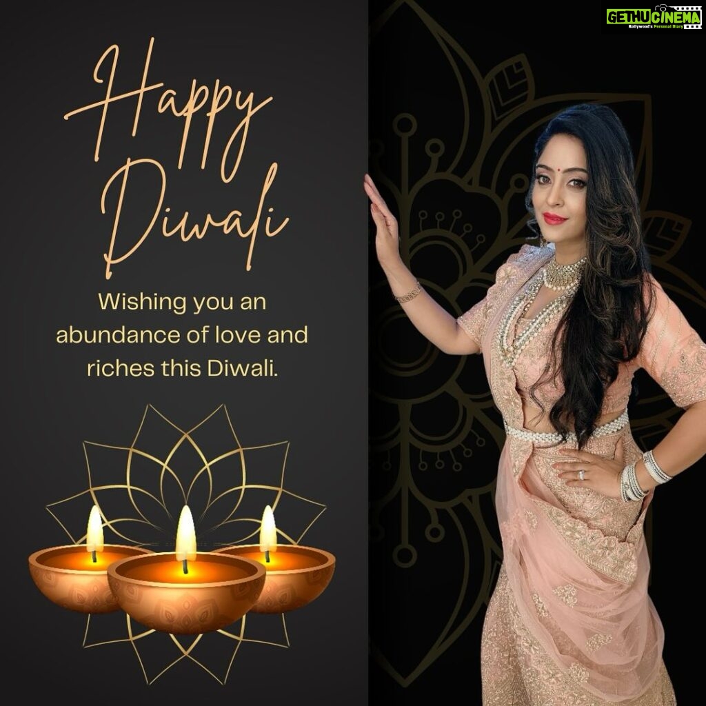 Shubhi Sharma Instagram - On this auspicious occasion of Diwali, may you be blessed with good health, wealth, and happiness. Happy Diwali to you & your loved ones! 🥳