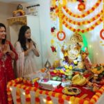 Shubhi Sharma Instagram – 🙏Ganpati Bappa  Moriya.
 @item_queen_seemasingh
