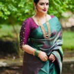 Shweta Menon Instagram - Stylist : @tharunya_vk Wardrobe: @silkyarns Accessories: @planetjewel MUA : @avinash_s_chetia Clicks : @mr__photophile
