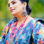 Shweta Menon Instagram - Stylist : @tharunya_vk Wardrobe: @la_sirene.designs Accessories: @seeruscollections Finger ring : @dira_collections_ MUA : @abilashchickumakeupartist Shots : @paper_plane_wedding